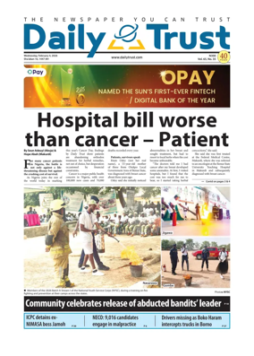 Cover of Daily Trust