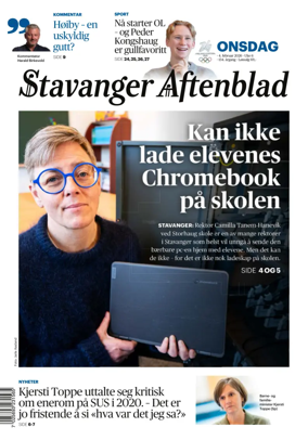 Cover of Stavanger Aftenblad