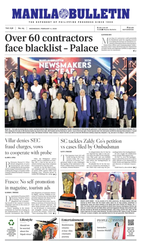 Cover of Manila Bulletin