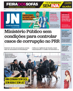 Cover of Jornal de Noticias