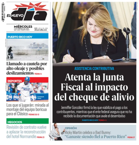 Cover of El Nuevo Dia