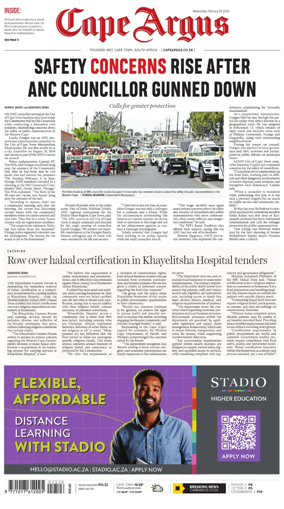 Cover of Cape Argus (PM Edition)