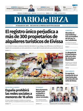Cover of Diario de Ibiza