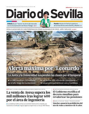 Cover of Diario de Sevilla
