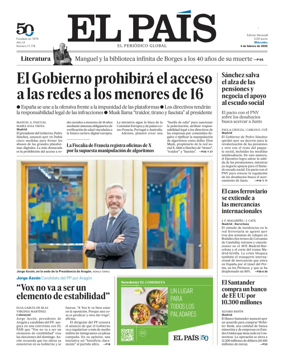 Cover of EL PAIS Valencia