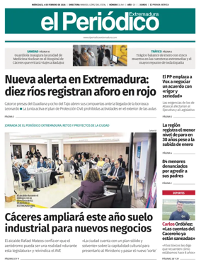 Cover of El Periodico Extremadura