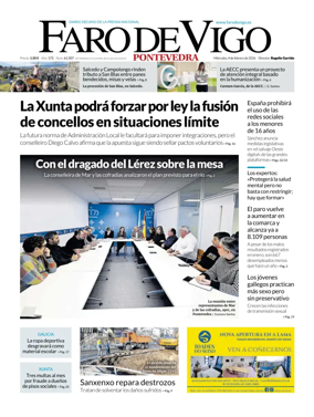 Cover of Faro de Vigo (Pontevedra)