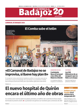 Cover of La Cronica de Badajoz BE