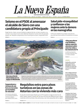 Cover of La Nueva Espana (Occidente)