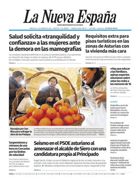 Cover of La Nueva Espana (Oviedo)