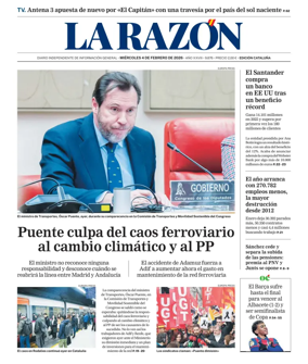 Cover of La Razon (Cataluna)