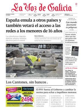 Cover of La Voz de Galicia (A Coruna)