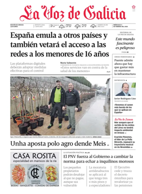 Cover of La Voz de Galicia (Arousa)