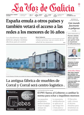 Cover of La Voz de Galicia (Deza)