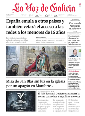 Cover of La Voz de Galicia (Monforte)