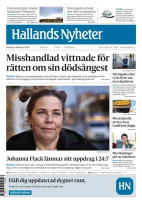 Cover of Hallands Nyheter