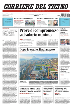 Cover of Corriere del Ticino