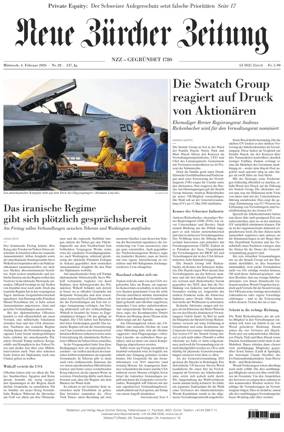 Cover of Neue Zurcher Zeitung