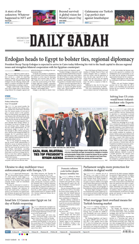 Cover of Daily Sabah (Turkey)