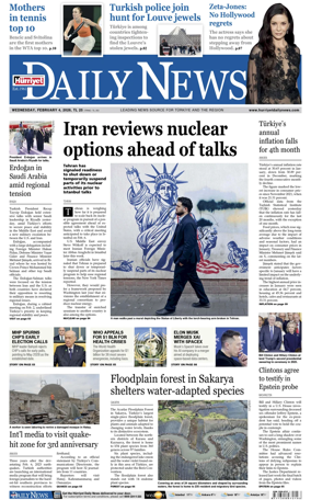 Cover of Hurriyet Daily News & Economic Review