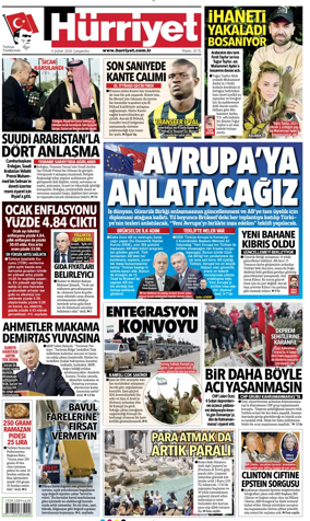 Cover of Hurriyet