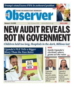 Cover of The Observer (Uganda)