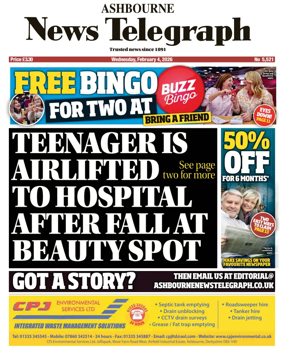 Cover of Ashbourne News Telegraph