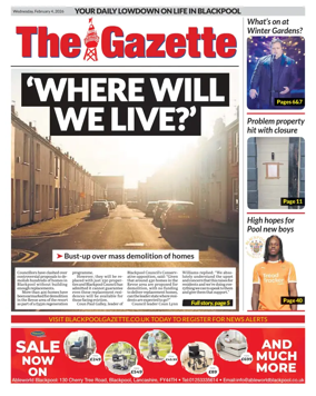 Cover of Blackpool Gazette
