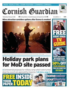 Cover of Cornish Guardian (Newquay & the North Coast)