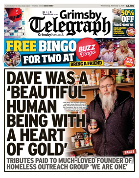 Cover of Grimsby Telegraph