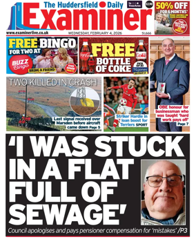 Cover of Huddersfield Daily Examiner