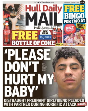 Cover of Hull Daily Mail
