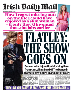 Cover of Irish Daily Mail