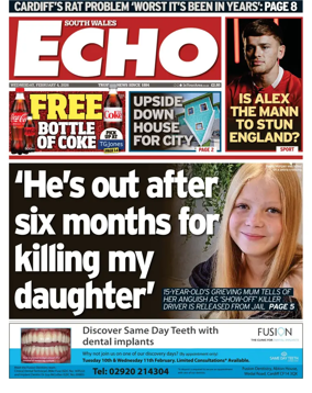 Cover of South Wales Echo