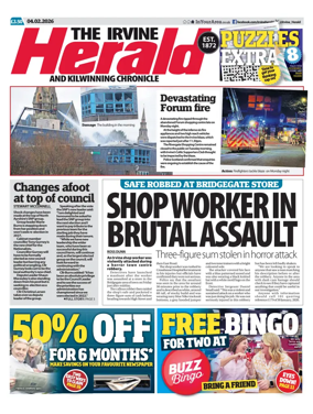 Cover of The Irvine Herald and Kilwinning Chronicle