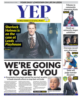 Cover of Yorkshire Evening Post
