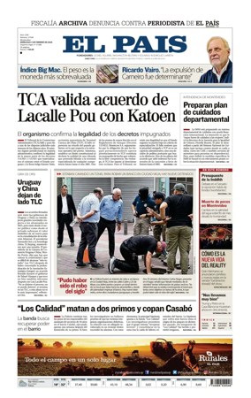 Cover of El Pais (Uruguay)