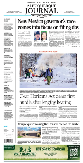 Cover of Albuquerque Journal