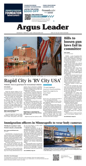 Cover of Argus Leader