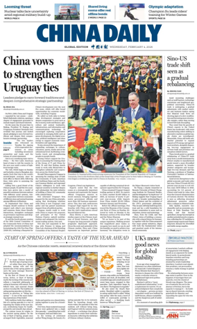 Cover of China Daily Global Edition (USA)