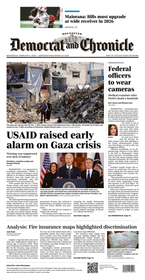 Cover of Democrat and Chronicle