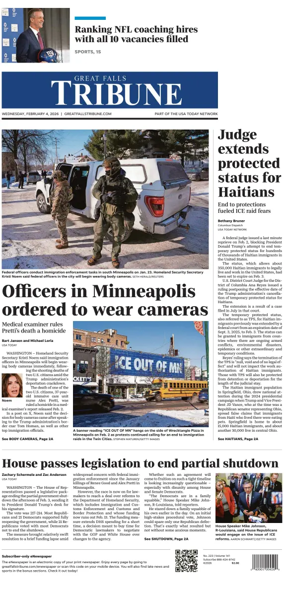 Cover of Great Falls Tribune