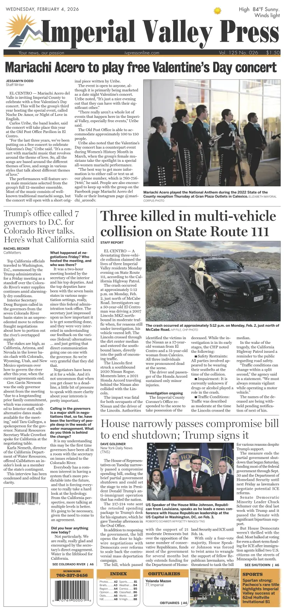 Cover of Imperial Valley Press