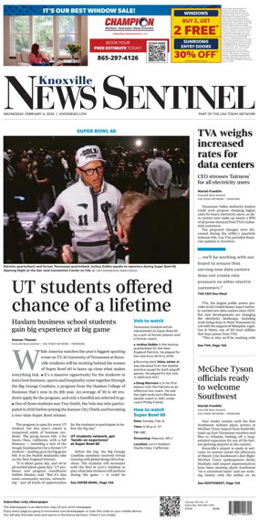 Cover of Knoxville News Sentinel