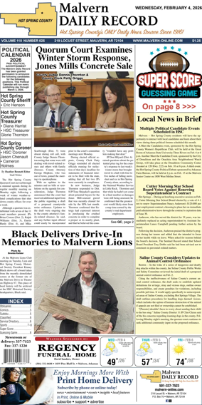 Cover of Malvern Daily Record