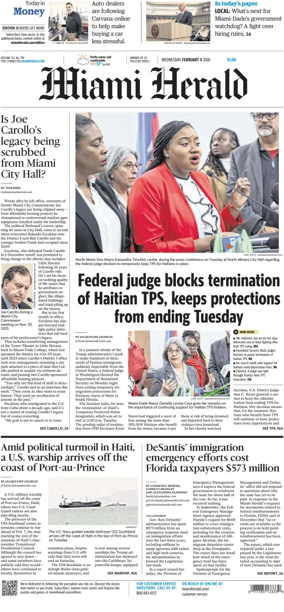 Cover of Miami Herald