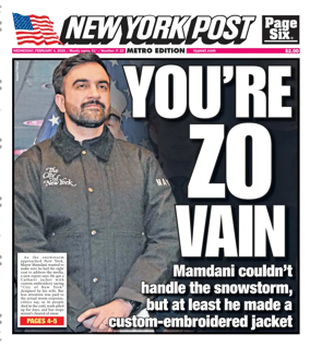 Cover of New York Post