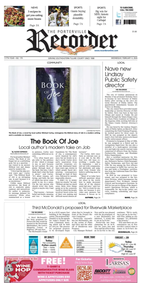 Cover of Porterville Recorder