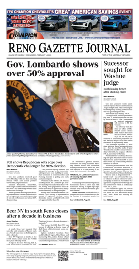 Cover of Reno Gazette Journal