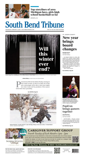 Cover of South Bend Tribune
